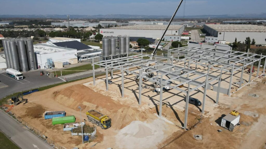 Vue du chantier depuis un drone
